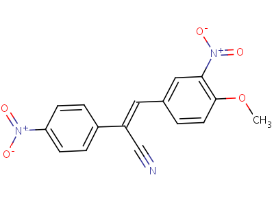 Benzeneacetonitrile, a-[(4-methoxy-3-nitrophenyl)methylene]-4-nitro- Structure,1241-09-4Structure