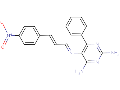 N5-[3-(4-nitrophenyl)-2-propenylidene]-6-phenyl-2,4,5-pyrimidinetriamine Structure,13491-29-7Structure