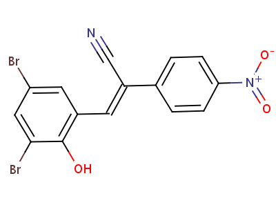 Benzeneacetonitrile, a-[(3,5-dibromo-2-hydroxyphenyl)methylene]-4-nitro- Structure,16434-87-0Structure