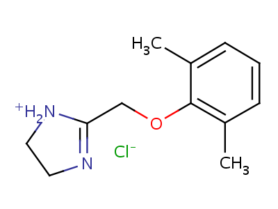 2-((2,6-Dimethylphenoxy)methyl)-2-imidazoline hydrochloride Structure,21244-85-9Structure