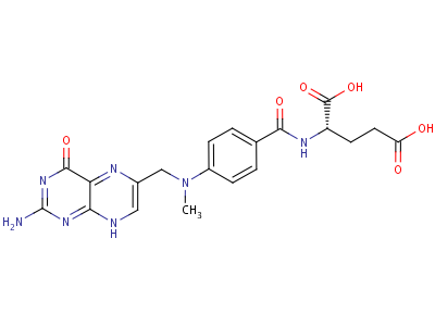 L-glutamic acid, n-[4-[[ (2-amino-1, 4-dihydro-4-oxo-6-pteridinyl)meth yl]methylamino]benzoyl]- Structure,2410-93-7Structure