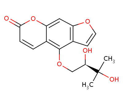 Oxypeucedanin hydrate Structure,2643-85-8Structure