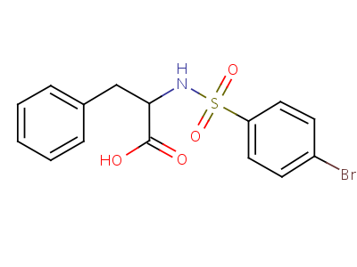 2-([(4-Bromophenyl)sulfonyl]amino)-3-phenylpropanoic acid Structure,37642-61-8Structure