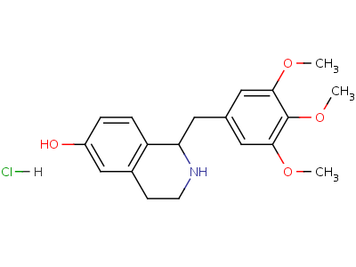 1-[(3,4,5-Trimethoxyphenyl)methyl]-1,2,3,4-tetrahydroisoquinolin-6-ol Structure,38085-10-8Structure