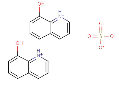 8-羥基喹啉,硫酸鹽 (salt)結(jié)構(gòu)式,3819-18-9結(jié)構(gòu)式