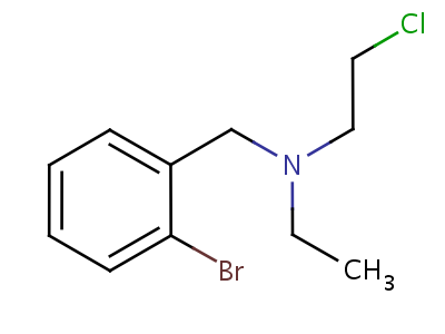 N-(2-chloroethyl)-n-ethyl-2-bromobenzylamine hydrochloride Structure,40616-75-9Structure