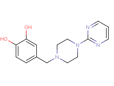 4-((4-(2-Pyrimidinyl)-1-piperazinyl)methyl)pyrocatechol hydrochloride hydrate (2:4:1) Structure,50602-50-1Structure