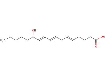 12-Hydroxy-5,8,10-heptadecatrienoic acid Structure,50683-78-8Structure