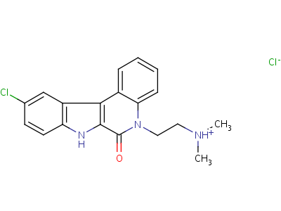 10-Chloro-5-(2-dimethylaminoethyl)-7h-indolo(2,3-c)quinoline-6(5h)-one Structure,52865-60-8Structure