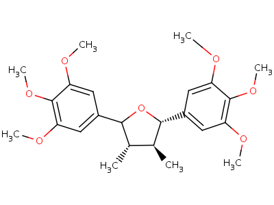 (2S,3s,4s,5s)-3,4-dimethyl-2,5-bis(3,4,5-trimethoxyphenyl)tetrahydrofuran Structure,53250-50-3Structure