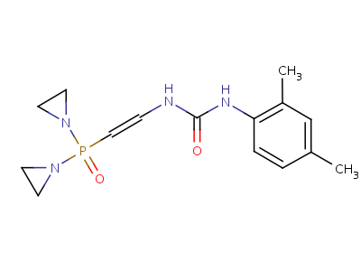 1-[2-[Bis(1-aziridinyl)phosphinyl ]vinyl ]-3-(2,4-xylyl)urea Structure,54948-25-3Structure