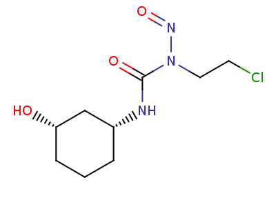 Cis-1-(2-chloroethyl)-3-(3-hydroxycyclohexyl)-1-nitrosourea Structure,56323-45-6Structure