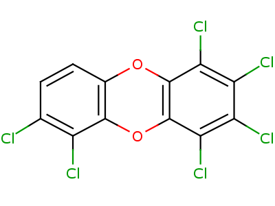 1,2,3,4,6,7-Hexachlorodibenzo-p-dioxin Structure,58200-66-1Structure