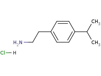 4-異丙基苯乙胺鹽酸鹽結(jié)構(gòu)式,61035-87-8結(jié)構(gòu)式