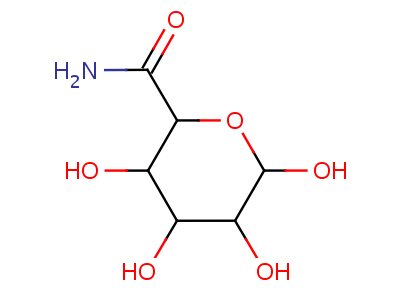 3β,4α,5β,6α-tetrahydroxytetrahydro-2h-pyran-2α-carboxamide Structure,61914-43-0Structure