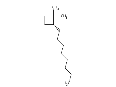 1,1-Dimethyl-2-octylcyclobutane Structure,62338-30-1Structure