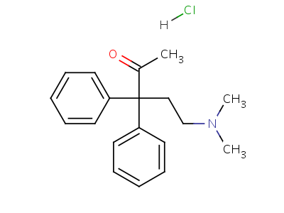 2-Pentanone, 5-dimethylamino-3,3-diphenyl-, hydrochloride Structure,6309-12-2Structure