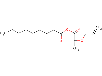 2-O-nonanoyllactic acid allyl ester Structure,63906-98-9Structure