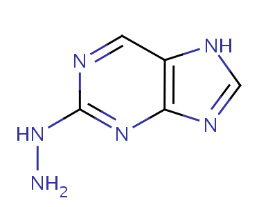 2H-purin-2-one,1,3-dihydro-,hydrazone (9ci) Structure,64164-90-5Structure