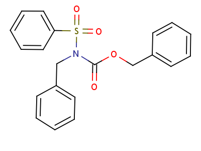 Benzyl n-(benzenesulfonyl)-n-benzyl-carbamate Structure,6629-36-3Structure