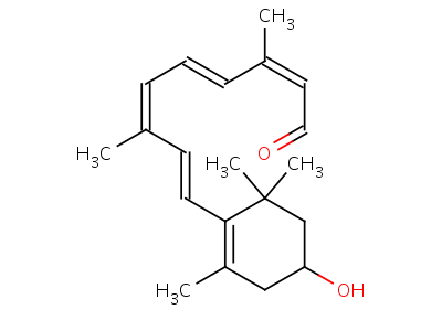 All-trans-3-hydroxyretinal Structure,6890-91-1Structure