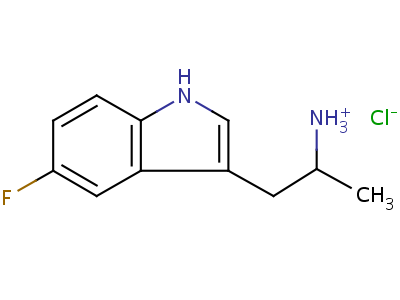 1H-indole-3-ethanamine, 5-fluoro-.alpha.-methyl- Structure,712-08-3Structure