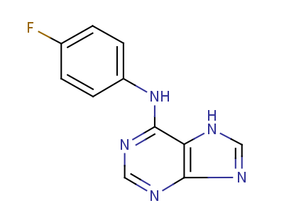 (4-Fluorophenyl)(9h-purin-6-yl)amine Structure,73663-95-3Structure