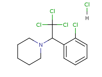 1-[O-氯-.alpha.-(三氯甲基)芐基]哌啶鹽酸鹽結(jié)構(gòu)式,73790-71-3結(jié)構(gòu)式