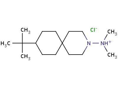 3-Azaspiro(5.5)undecane, 9-tert-butyl-3-(dimethylamino) monohydrochloride Structure,73855-74-0Structure