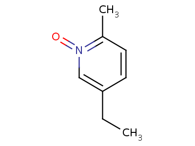 5-乙基-2-甲基吡啶 N氧化物結(jié)構(gòu)式,768-44-5結(jié)構(gòu)式