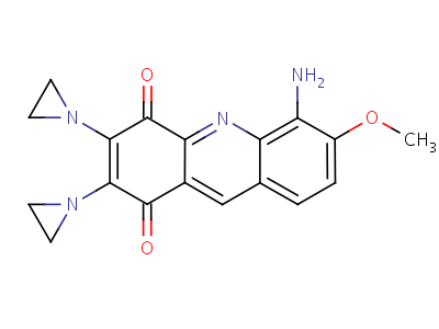 5-Amino-2,3-diaziridin-1-yl-6-methoxy-acridine-1,4-dione Structure,77282-45-2Structure