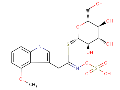 4-Methoxyglucobrassicin Structure,83327-21-3Structure