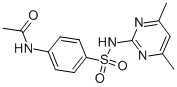 N-[4-[(4,6-dimethylpyrimidin-2-yl)sulfamoyl]phenyl]acetamide Structure,100-90-3Structure