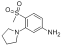 3-Pyrrolidin-1-yl-4-(methylsulphonyl)aniline Structure,1000018-40-5Structure