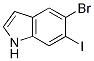 5-Bromo-6-iodo-1h-indole Structure,1000343-06-5Structure