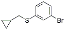 (3-Bromophenyl)(cyclopropylmethyl)sulfane Structure,1000576-47-5Structure