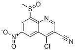 4-Chloro-8-(methylsulfinyl)-6-nitro-3-quinolinecarbonitrile Structure,1000676-73-2Structure