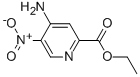 2-Pyridinecarboxylic acid, 4-amino-5-nitro-, ethyl ester Structure,1000783-10-7Structure