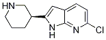 1H-pyrrolo[2,3-b]pyridine, 6-chloro-2-[(3s)-3-piperidinyl]- Structure,1001069-43-7Structure