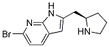 1H-pyrrolo[2,3-b]pyridine, 6-bromo-2-[(2r)-2-pyrrolidinylmethyl]- Structure,1001069-59-5Structure