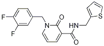 1-(3,4-Difluorobenzyl)-2-oxo-n-(thiophen-2-ylmethyl)-1,2-dihydropyridine-3-carboxamide Structure,1001413-87-1Structure