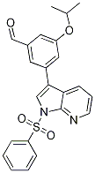 3-異丙氧基-5-(1-(苯基磺?；?-1H-吡咯并[2,3-b]吡啶-3-基)苯甲醛結(jié)構(gòu)式_1001414-26-1結(jié)構(gòu)式