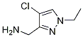 4-Chloro-1-ethyl-1h-pyrazole-3-methanamine Structure,1001611-12-6Structure