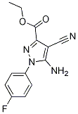 Ethyl 5-amino-4-cyano-1-(4-fluorophenyl)pyrazole-3-carboxylate Structure,1001665-65-1Structure