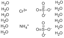 Ammonium chromium(III) sulfate dodecahydrate Structure,10022-47-6Structure