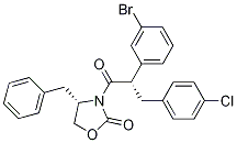 (S)-4-芐基-3-((s)-2-(3-溴苯基)-3-(4-氯苯基)丙酰基)噁唑啉-2-酮結(jié)構(gòu)式_1002752-53-5結(jié)構(gòu)式