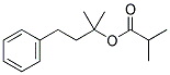 Propanoic acid, 2-methyl-, 1,1-dimethyl-3-phenylpropyl ester Structure,10031-71-7Structure