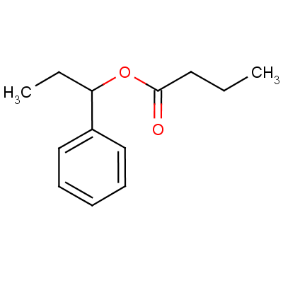 Butanoic acid, 1-phenylpropyl ester Structure,10031-86-4Structure