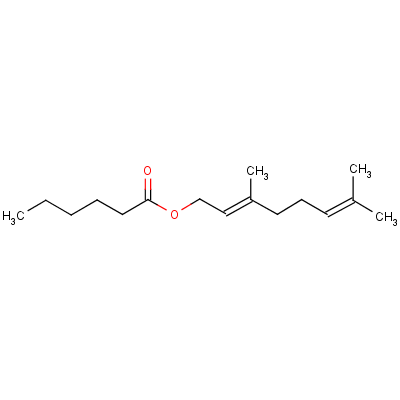 Geranyl n-caproate Structure,10032-02-7Structure