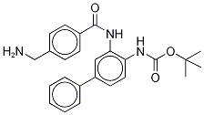 N-[3-[[4-(aminomethyl)benzoyl]amino][1,1’-biphenyl]-4-yl]carbamic acid tert-butyl ester Structure,1003316-12-8Structure